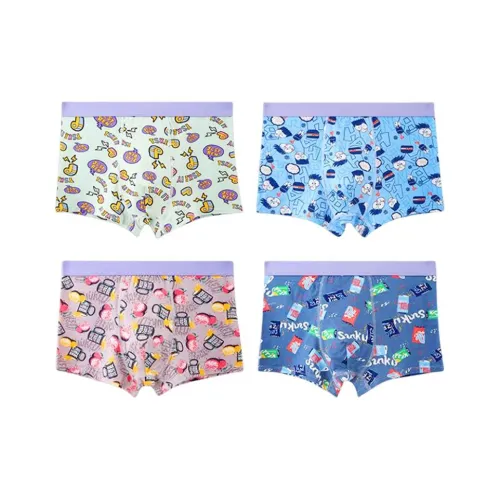 JBBCN Printed Граффити 4 шт Школьное нижнее белье