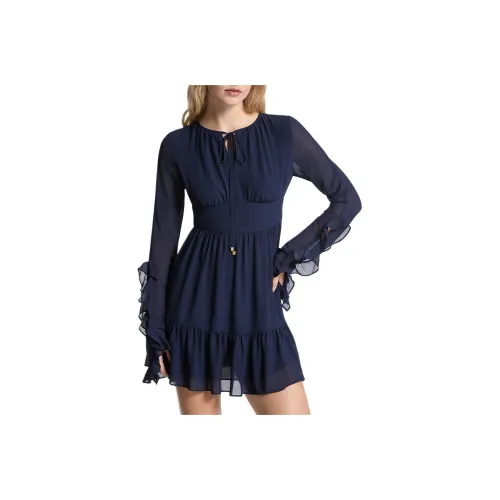 MICHAEL KORS FW25 Длинное Платье с Длинными Рукавами Женское