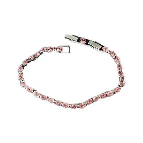 Swarovski Alloy Crystal Bracelets Women's Pink