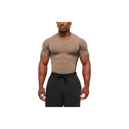 GYMSHARK Soul Коричневый ARCHIVE Коричневый Мужская T-рубашка