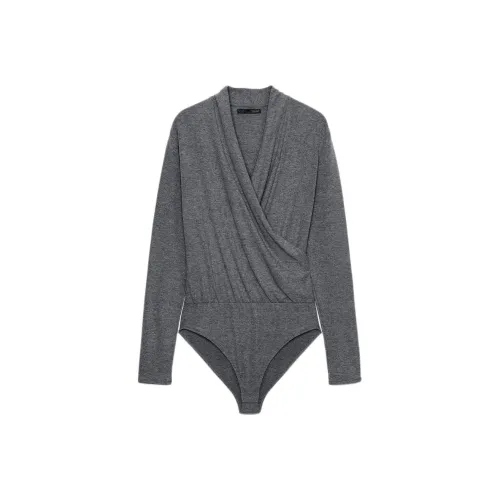 ZARA Зебра с принтом серый женское боди