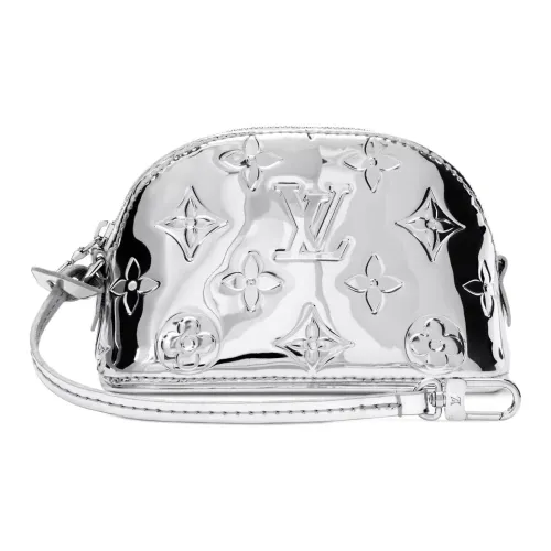 LOUIS VUITTON Покрытый холст Кошелек Женский Серебряный