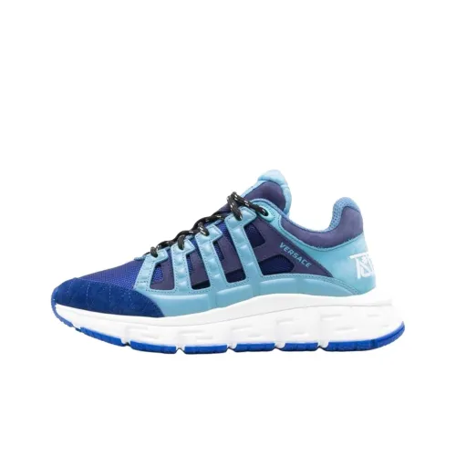 VERSACE Низкий топ Повседневная обувь Мужская Синяя