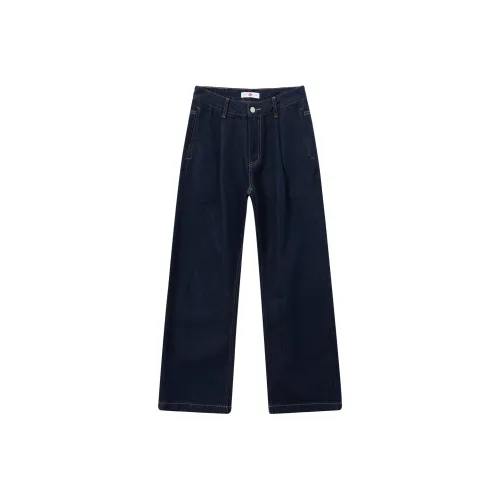 Lee Cooper Осенние и Зимние Джинсы Мужские Темно-Синие