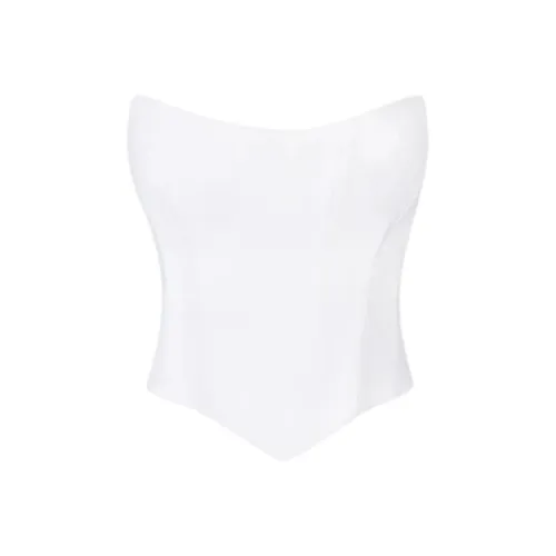 OH POLLY Изогнутый Кружево Вверх CORSET Топ Без бретелей Топ Женские