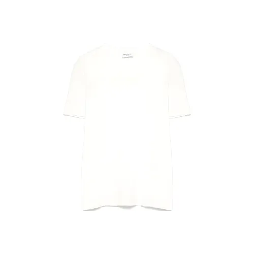 SAINT LAURENT SS25 Стандартная рубашка T белый женский