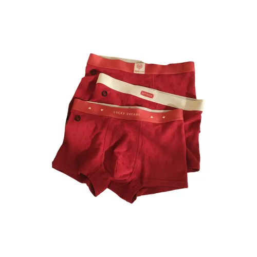 FAVMARTHA Счастливый Warm Heart+Сердце Отражает Удачу+Great Удача Мужские Боксеры