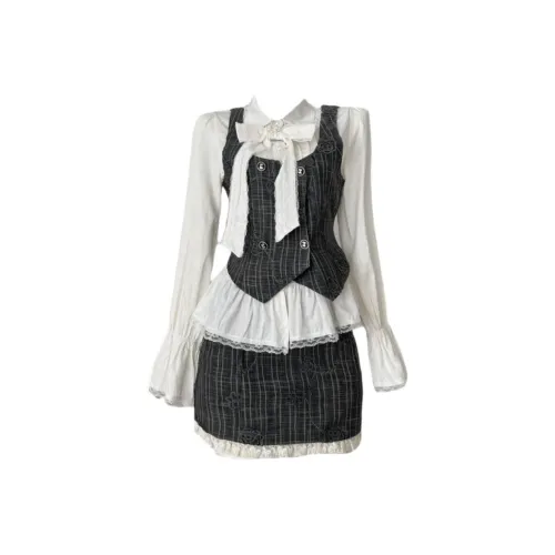 ADXKM Белый Женский Комплект с Юбкой