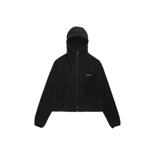 The Barnnet FW25 Eight Молоко Molten Fleece ZIP UP Hoodie_Black Куртки Пальто Женские