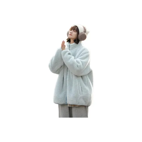 PZHK Синий Женские Бархатные Куртки