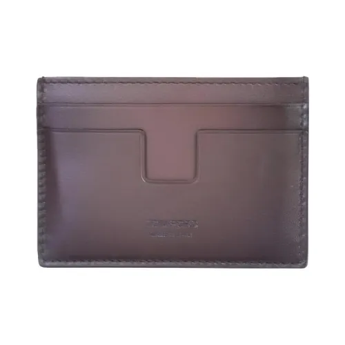 TOM FORD Натуральная кожа Держатель для карт Мужской Фиолетовый