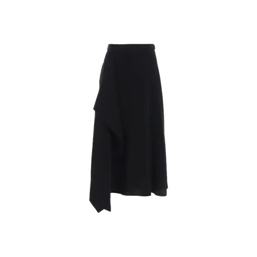 Yohji Yamamoto Femme FW25 SLAB Немецкий размер (DE) SHINE Rap Юбка Повседневный Длинный Юбка Женские