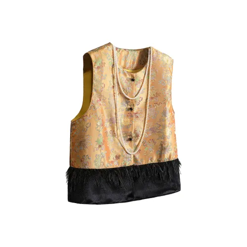 Cypress House Golden Orange Black Женские жилеты