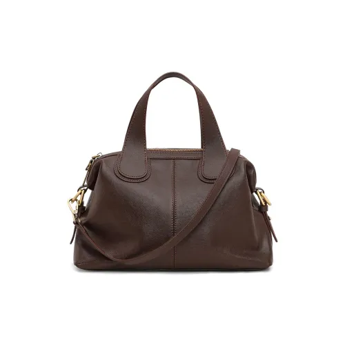 Crtnzo Kroez Коровья кожа Сумка Стандартная Женская Кофейная Черная