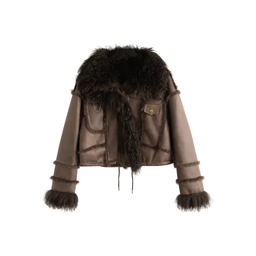 Tonlion Коричневый Женские Меховые изделия