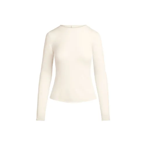 SKIMS FW25 FEATHERWEIGHT Кашемир LONG SLEEVE TOP Кашемир Свитер Женские