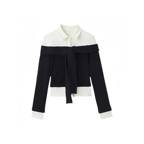 YGPRW Темно-синие и белые женские футболки T