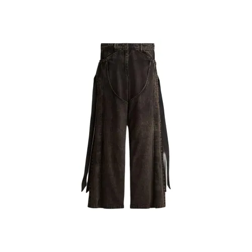 H M Темно-коричневые женские повседневные штаны