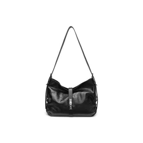 PIERRE CARDIN Сумка через плечо из крупнозернистой текстуры коровьей кожи стандартная женская черная