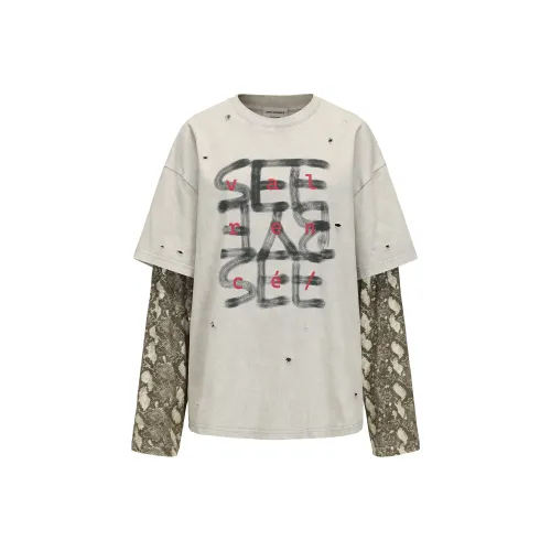 VANN VALRENCÉ Ecru Multicolor Unisex T-Shirts