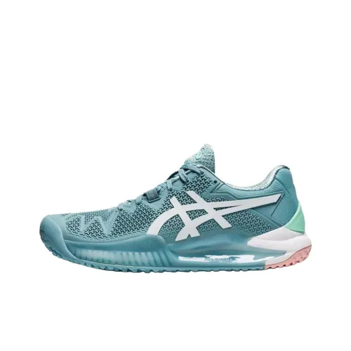 Asics Gel Resolution 8 Теннисные Кроссовки Женские Синие