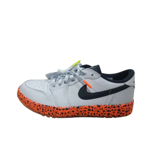 Jordan Air Jordan 1 Low Топ Обувь для гольфа Мужской Белый