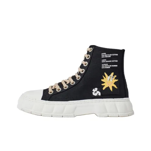 VIRÓN Высокие кеды унисекс черные