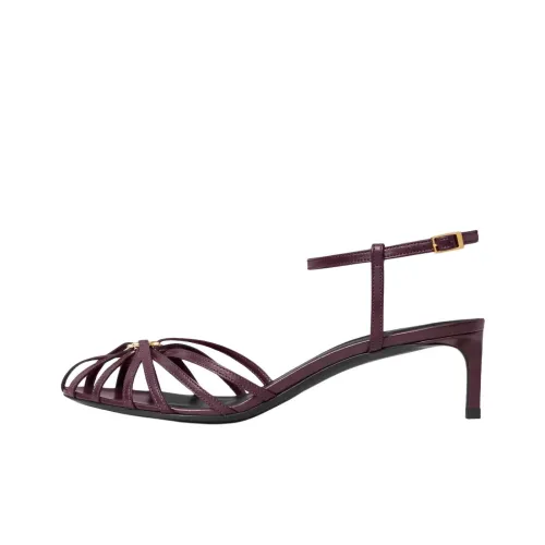 CELINE Triomphe One Ремень Сандалии 5 см Женские Фиолетовые