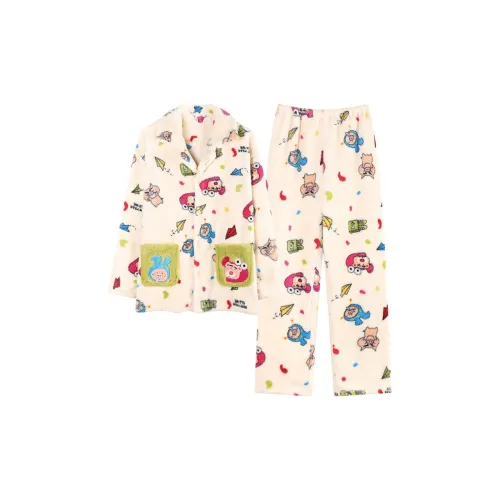 JINXU Абрикос Мужской Пижамный Комплект