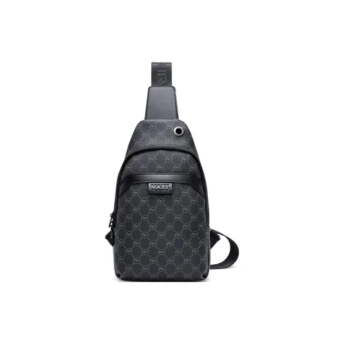 FAIRWHALE PVC Sling Bag Standard Men's Black