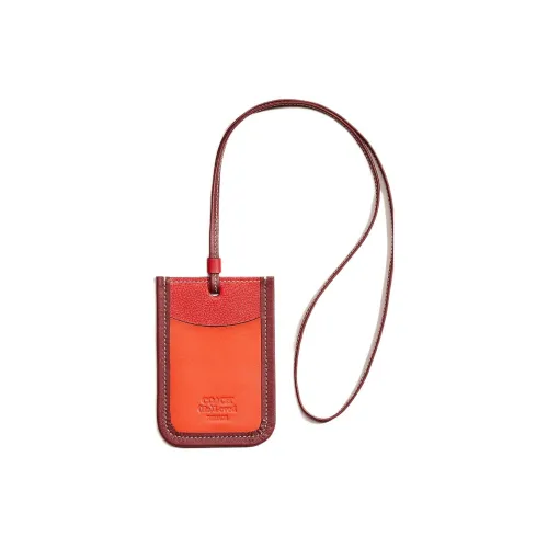 COACH Lanyard Кожа Карман для документов Картхолдер Стандартный Женский Красный
