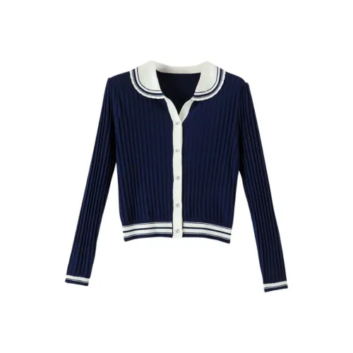 Late White Трикотажная ткань Кардиган Женские