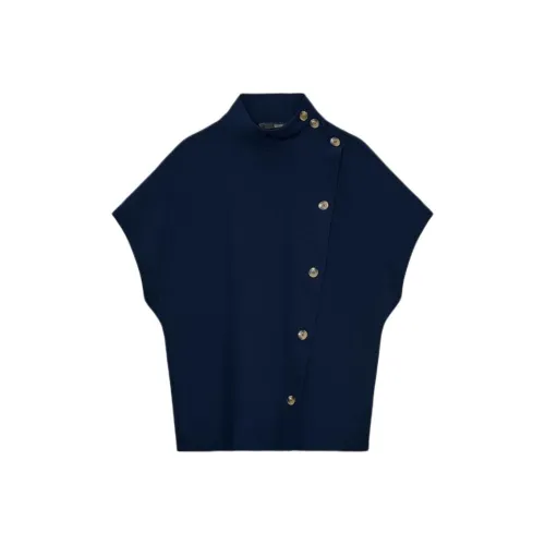 ZARA Collaboration Морской Синий Женские Рубашки