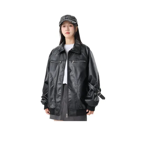 BAOMIKA Унисекс Кожаные куртки