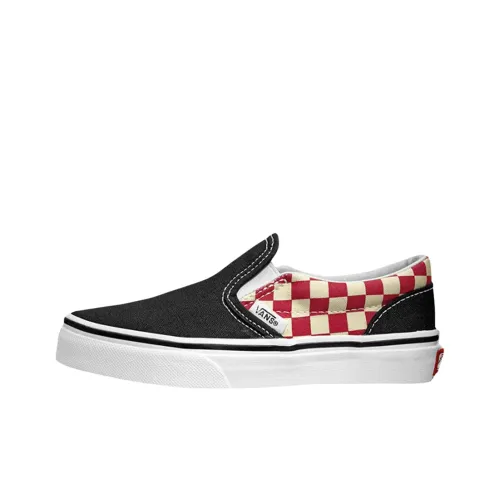 Vans CLASSIC Низкий топ для скейтбординга для подростков черного красного и желтого цвета
