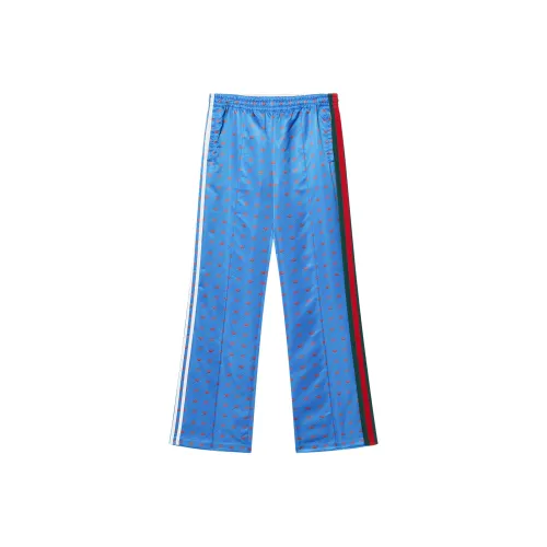 GUCCI X ADIDAS Originals Вязаные Спортивные Штаны Женские Синие
