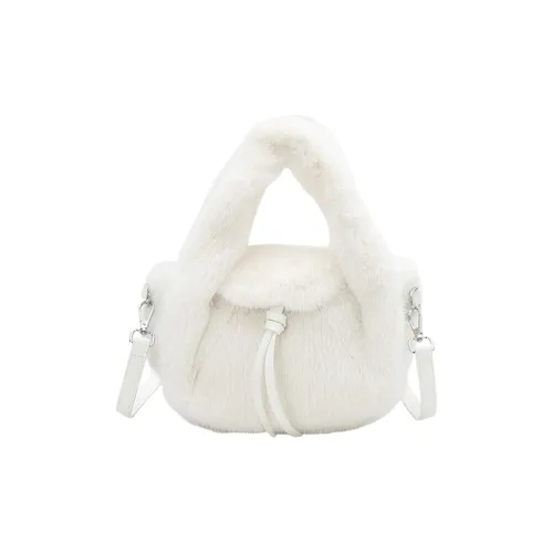 Juju Jimmy Плюшевый Сумка Стандартный Женская Белая Абрикос Хаки