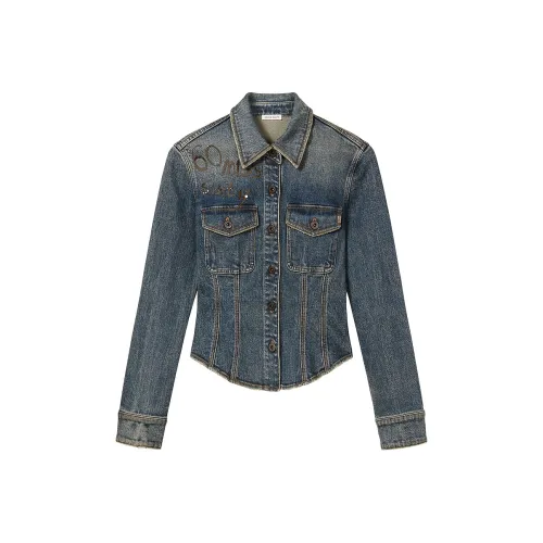 Miss Sixty Средне-голубые Женские Рубашки