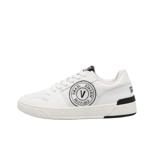 VERSACE JEANS Низкие кроссовки для скейтбординга Мужские Белые