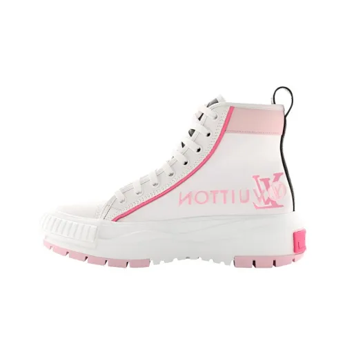 LOUIS VUITTON Squad Короткий Стильный Скейтбординг Женские Белый Розовый