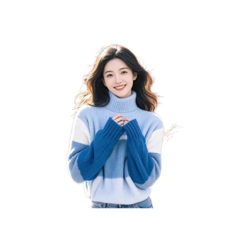 SIXUSICHOU Синий Женский Трикотаж