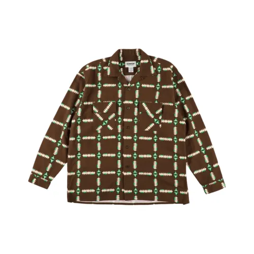Bowwow FW25 NAVAJO Фланелевая рубашка с принтом унисекс