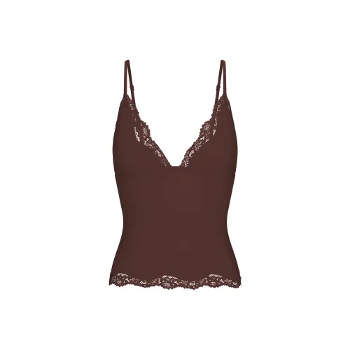 SKIMS FW25 PASSE TOUT Кружево Треугольник CAMI Майка с бретелями Женская