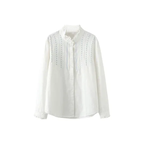 ZIMO Cotton Linen Blend Shirt Women's