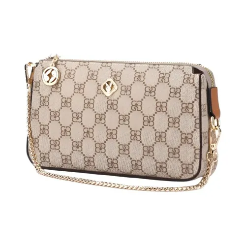 Playboy ПВХ Сумка через плечо Средняя Женская Коричневая