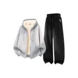 Фотиния Серый (Me45 Улыбка Этикетка Левый карман Этикетка) + Черный (Me45 Улыбка Этикетка Брюки Левая сторона)