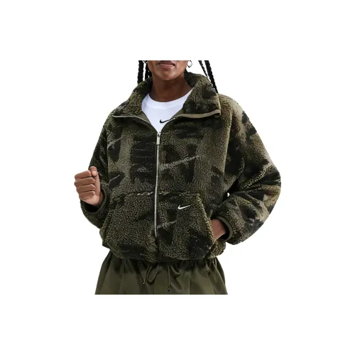 Nike Sportswear Куртка Женская Средний Оливковый