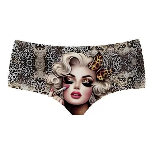 MJ STYLE Леопардовый принт LADY Женские трусики-бикини