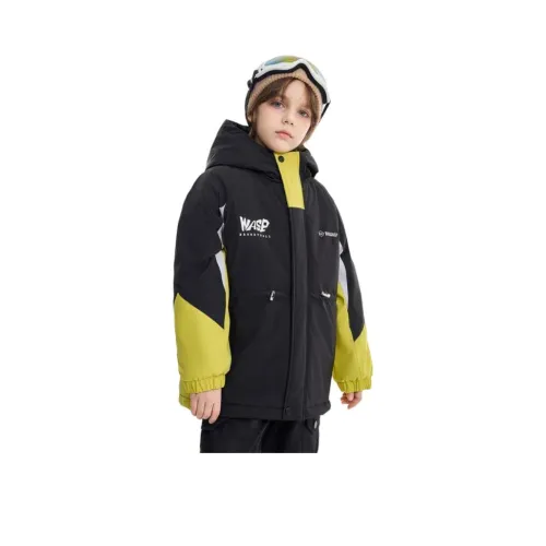 BIG WASP Черный Kids Утеплённые куртки
