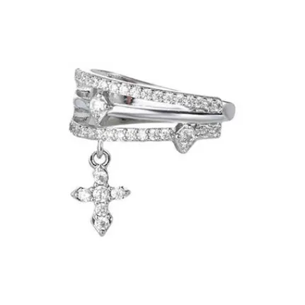 Западный остров Сплав Нижняя заколка Серьги On Женские